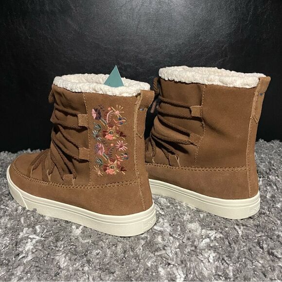 NIB TOMS Alpine Winter Leather Booties - Picture 6 of 9